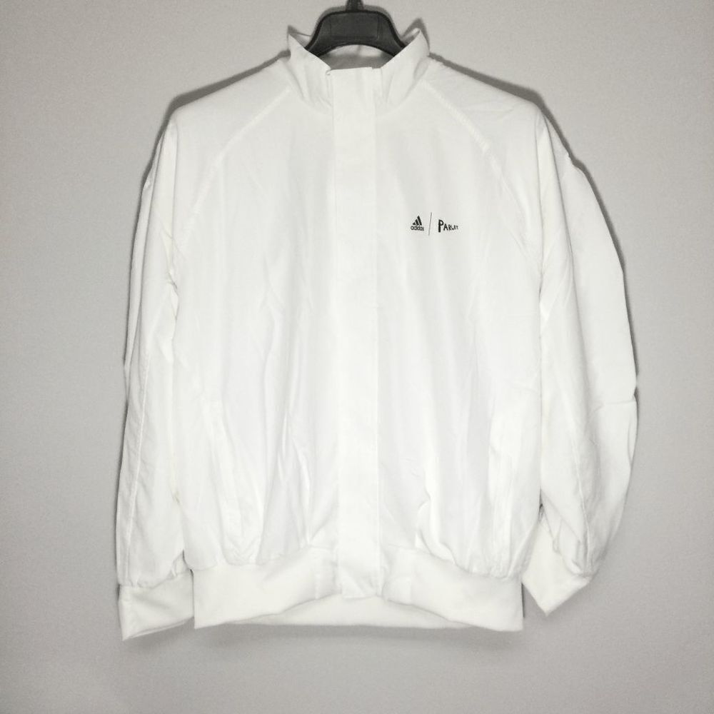 Adidas London Jacket Full Zip White Yellow HN7127 Men's Size L